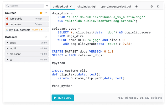 Unstructured Data Query Language from the makers of DVC Unstructured Data Query Language from the makers of DVC